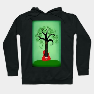 Acoustic Guitar Tree Of Life Guitar Player Nature Guitarist Hoodie